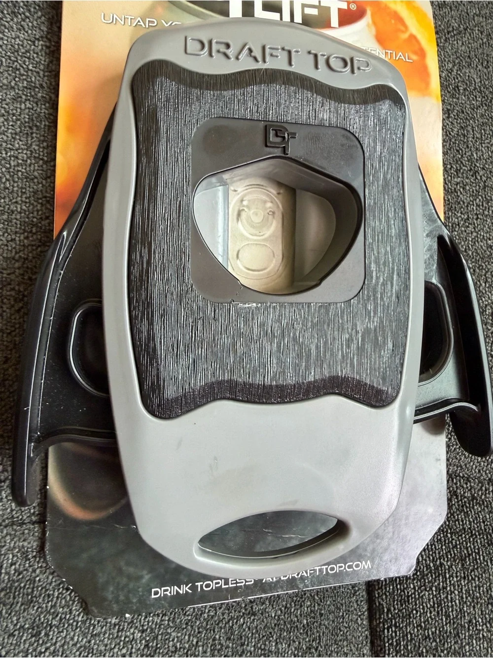 DTLift Draft Top Can Tapper - Gray & Black